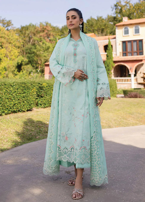 Q Line by Qalamkar Embroidered Lawn Suits Unstitched 3 Piece QLM25QL QM-13 Helen - Summer Collection