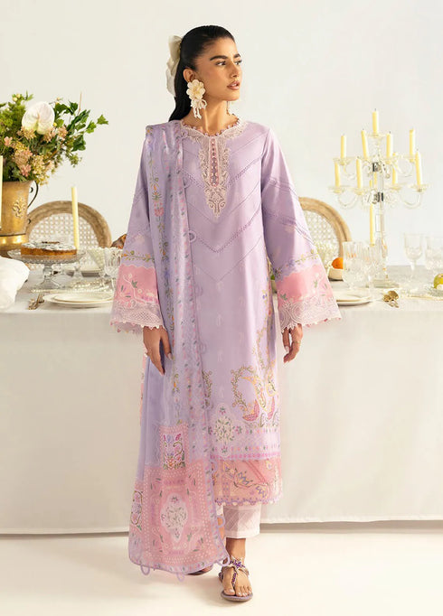 Qalamkar Printed Lawn Suits Unstitched 3 Piece QLM25UL Isla PQ-5B - Summer Collection