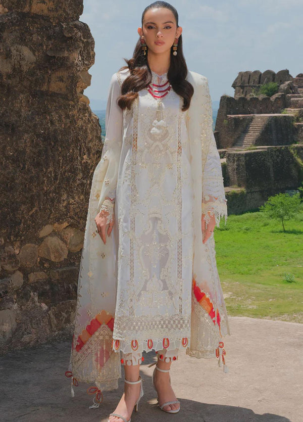Qalamkar Embroidered Lawn Suits Unstitched 3 Piece QLM23EE BE-07 Ciara - Eid Collection