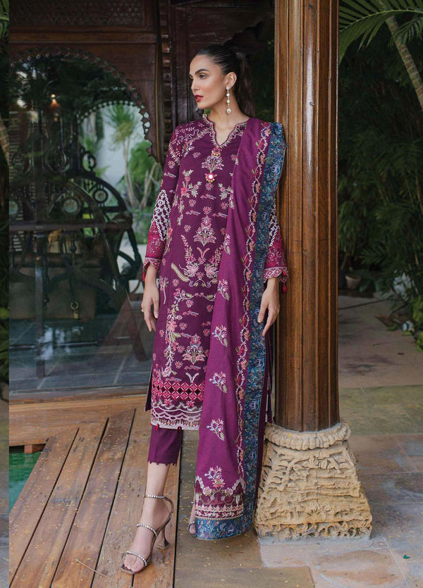 Qalamkar Embroidered Khaddar Suits Unstitched 3 Piece QLM23LW SC-07 Serene - Luxury Winter Collection