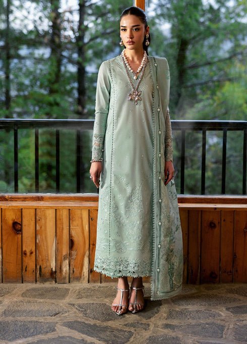 Qlinekari by Qalamkar Embroidered Lawn Suits Unstitched 3 Piece QLM25QK DC-15 Elira - Summer Collection