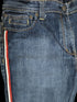 Women Dark Blue Jeans with Red and white Strip