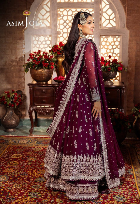 ASIM JOFA AJJJD-01 EMBROIDERED CHIFFON 3 PCS