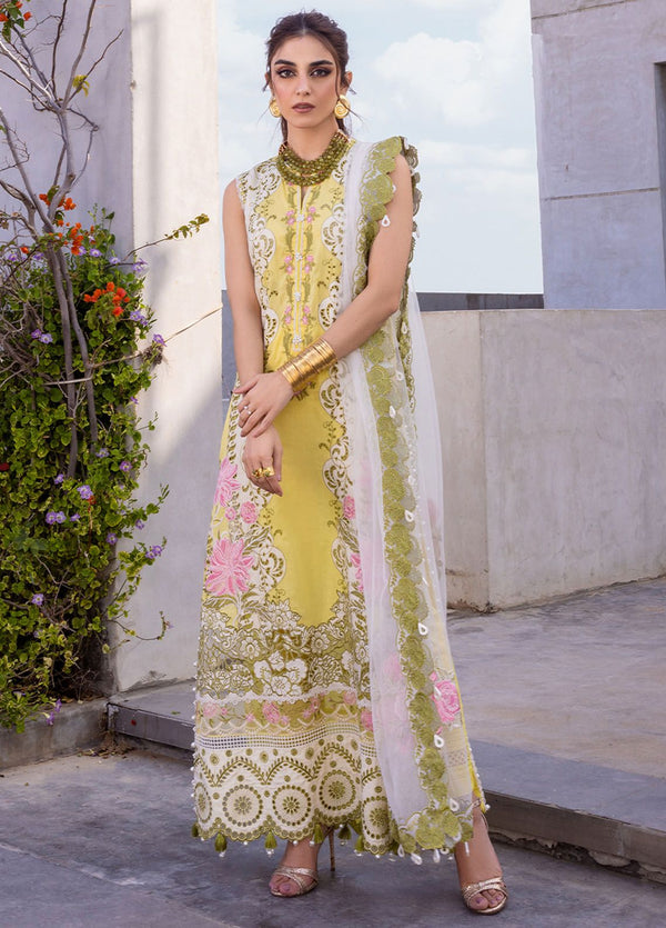 Saira Rizwan Embroidered Lawn Suits Unstitched 3 Piece SR24LL Tiffany - Luxury Collection
