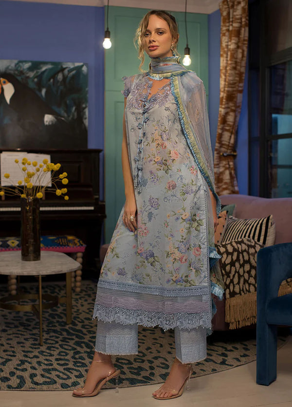 Vital By Sobia Nazir Embroidered Lawn Suits Unstitched 3 Piece SN24V SV24-6A - Summer Collection