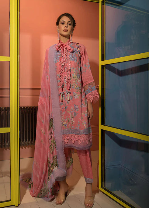 Vital By Sobia Nazir Embroidered Lawn Suits Unstitched 3 Piece SN24V SV24-6B - Summer Collection