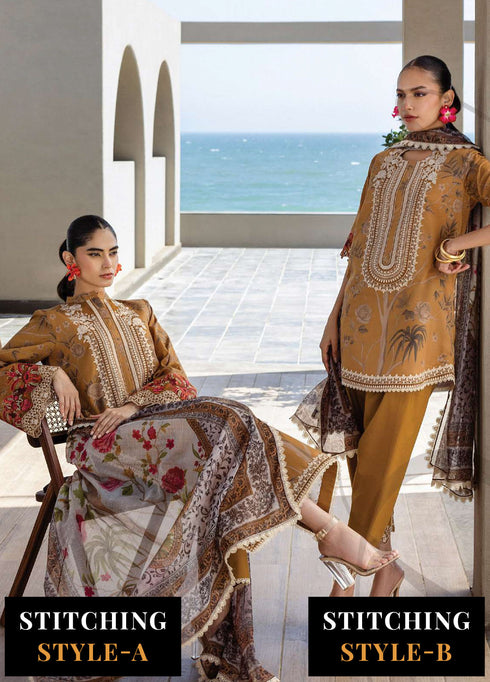 Zainab Chotani Embroidered Lawn Suits Unstitched 3 Piece ZC25TL D-06 Rahma - Summer Collection