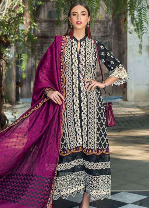 Zainab Chottani Embroidered Chikankari Unstitched 3 Piece Suit ZC19CK 5A COLOURSCAPE FUSION - Luxury Collection