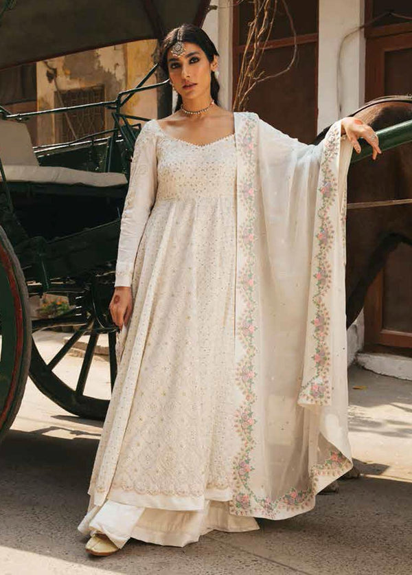 Zara Shahjahan Embroidered Lawn Suits Unstitched 3 Piece ZSJ22E Bano B - Luxury Collection