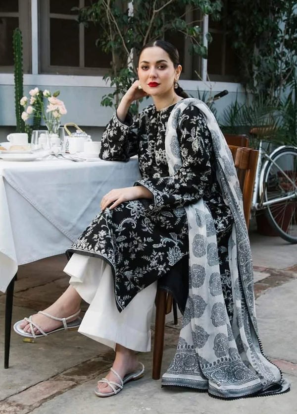 Coco By Zara Shahjahan Embroidered Lawn Suits Unstitched 3 Piece CZS22SS 10B - Spring / Summer Collection
