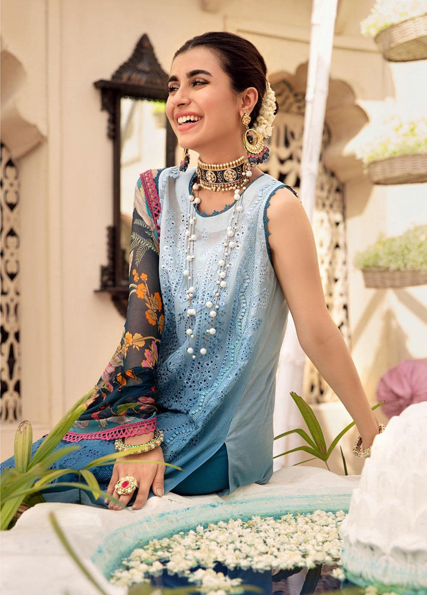 Noor by Saadia Asad Embroidered Lawn Suits Unstitched 3 Piece SA21-N2 07 - Summer Collection main image 1