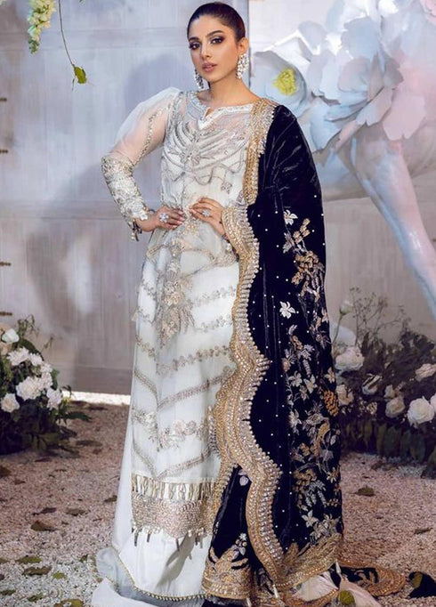 Shiza Hassan Embroidered Organza Unstitched 3 Piece Suit SH21LF 01 Regalia - Luxury Collection