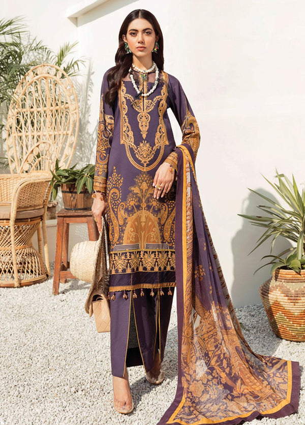 Gulaal Embroidered Lawn Suits Unstitched 3 Piece GL22L-1 JULIANNE (11) - Summer Collection