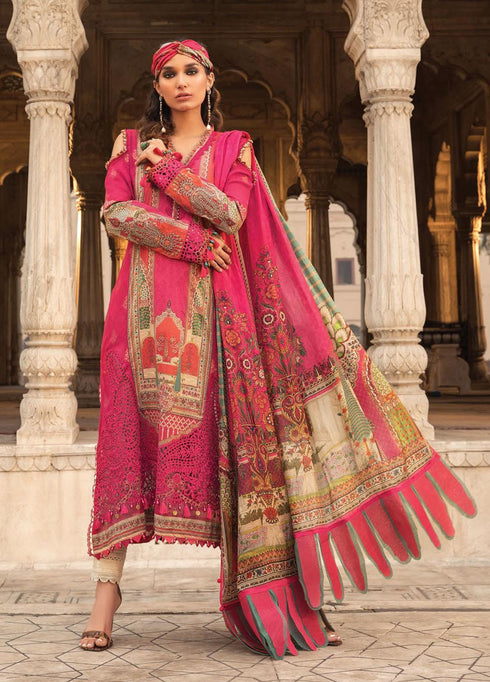 Mein Teri Aan By Maria B Embroidered Lawn Suits Unstitched 3 Piece MB22MT 13B - Summer Collection