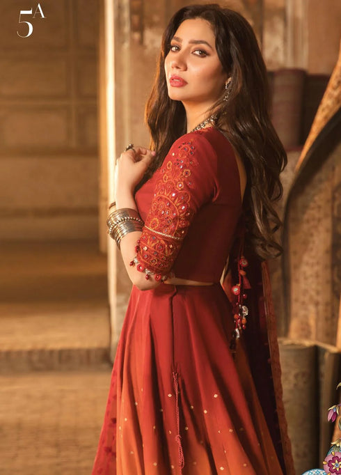 Mein Teri Aan By Maria B Embroidered Lawn Suits Unstitched 3 Piece MB22MT 5A - Summer Collection