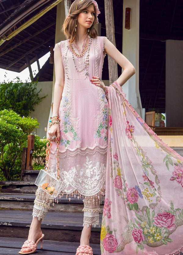 Mprints By Maria B Embroidered Lawn Suits Unstitched 3 Piece MB22MP MPT-1410-A - Eid Collection