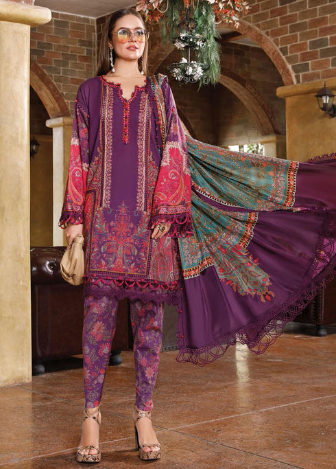 Mprints By Maria B Printed Lawn Suits Unstitched 3 Piece MB23MP 3A - Summer Collection