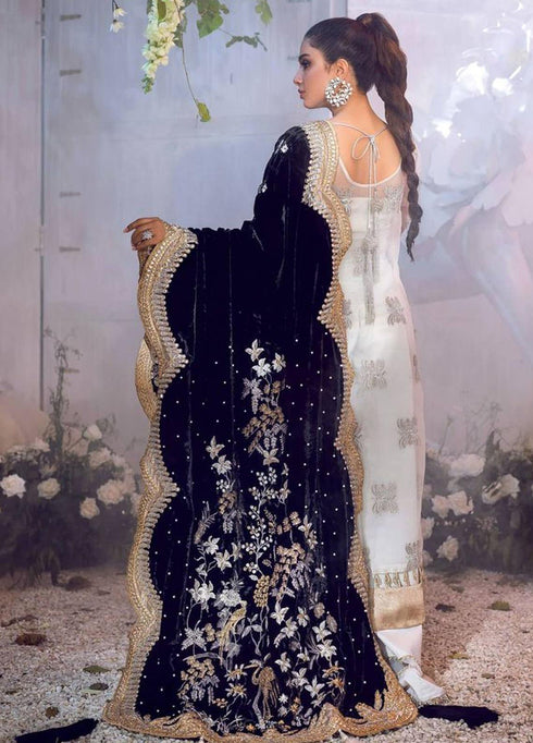 Shiza Hassan Embroidered Organza Unstitched 3 Piece Suit SH21LF 01 Regalia - Luxury Collection