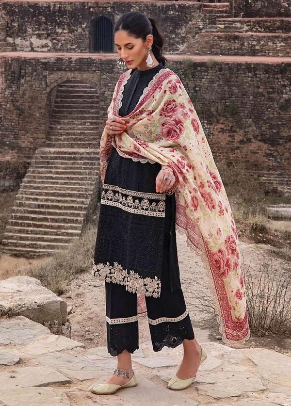 Zainab Chottani Embroidered Chikankari Suits Unstitched 3 Piece ZC22CK Pasbaan 6B - Luxury Collection
