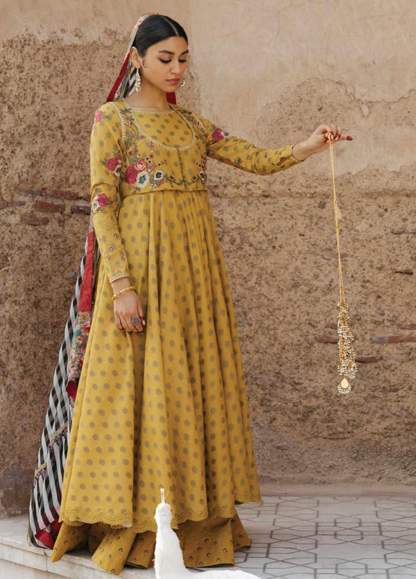 Zara Shahjahan Embroidered Jacquard Unstitched 3 Piece Suit ZSJ20GL MEHER BANO-A