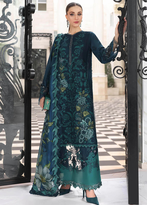 Maria B Unstitched Embroidered Lawn 3 Piece Suit MB26ULE D6 - Eid Collection
