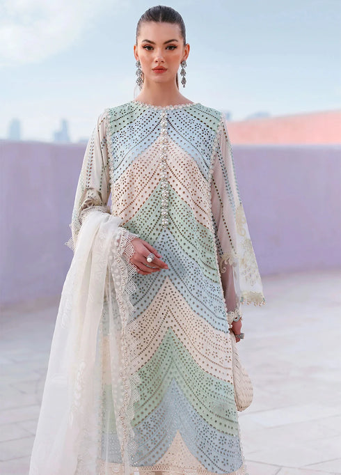 Maria.B Luxury Lawn Unstitched Embroidered D-26012-A