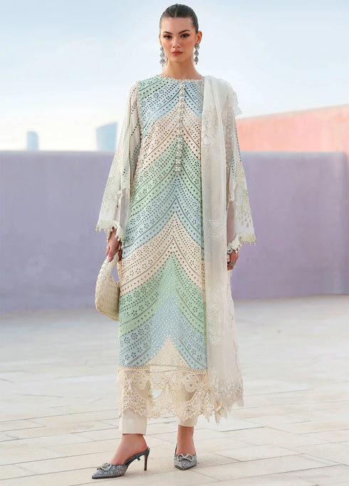 Maria.B Luxury Lawn Unstitched Embroidered D-26012-A