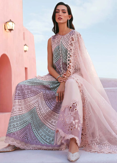 Maria.B Luxury Lawn Unstitched Embroidered D-26012-B