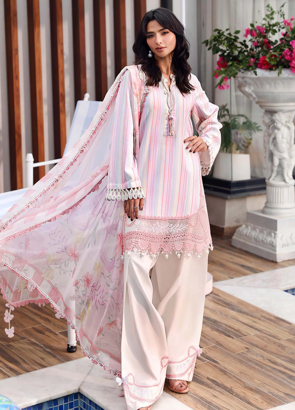 M Prints by Maria B Unstitched Embroidered Lawn 3 Piece Suit MB26UME 2A - Eid Collection
