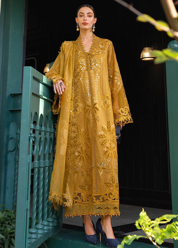 Maria B Unstitched Embroidered Lawn 3 Piece Suit MB26ULE D7 - Eid Collection