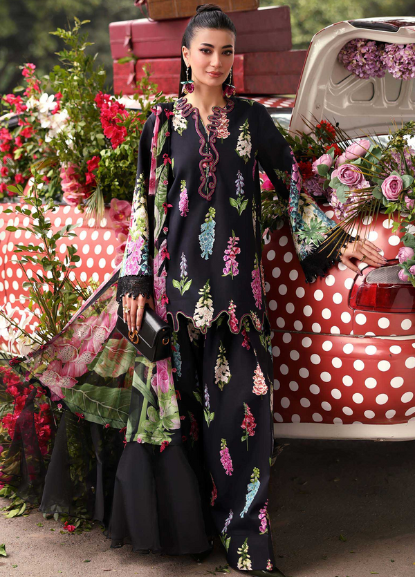 M Prints by Maria B Unstitched Embroidered Lawn 3 Piece Suit MB26UME 5B - Eid Collection