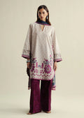 Coco by Zara Shahjahan Printed Slub Cotton Suits Unstitched 3 Piece CZS25PU D-02 A Muse - Winter Collection