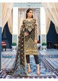 Souhaile D-8 (3-Piece Embroidered Chiffon Suit) Gulaal Adila Unstitched Luxury Formals
