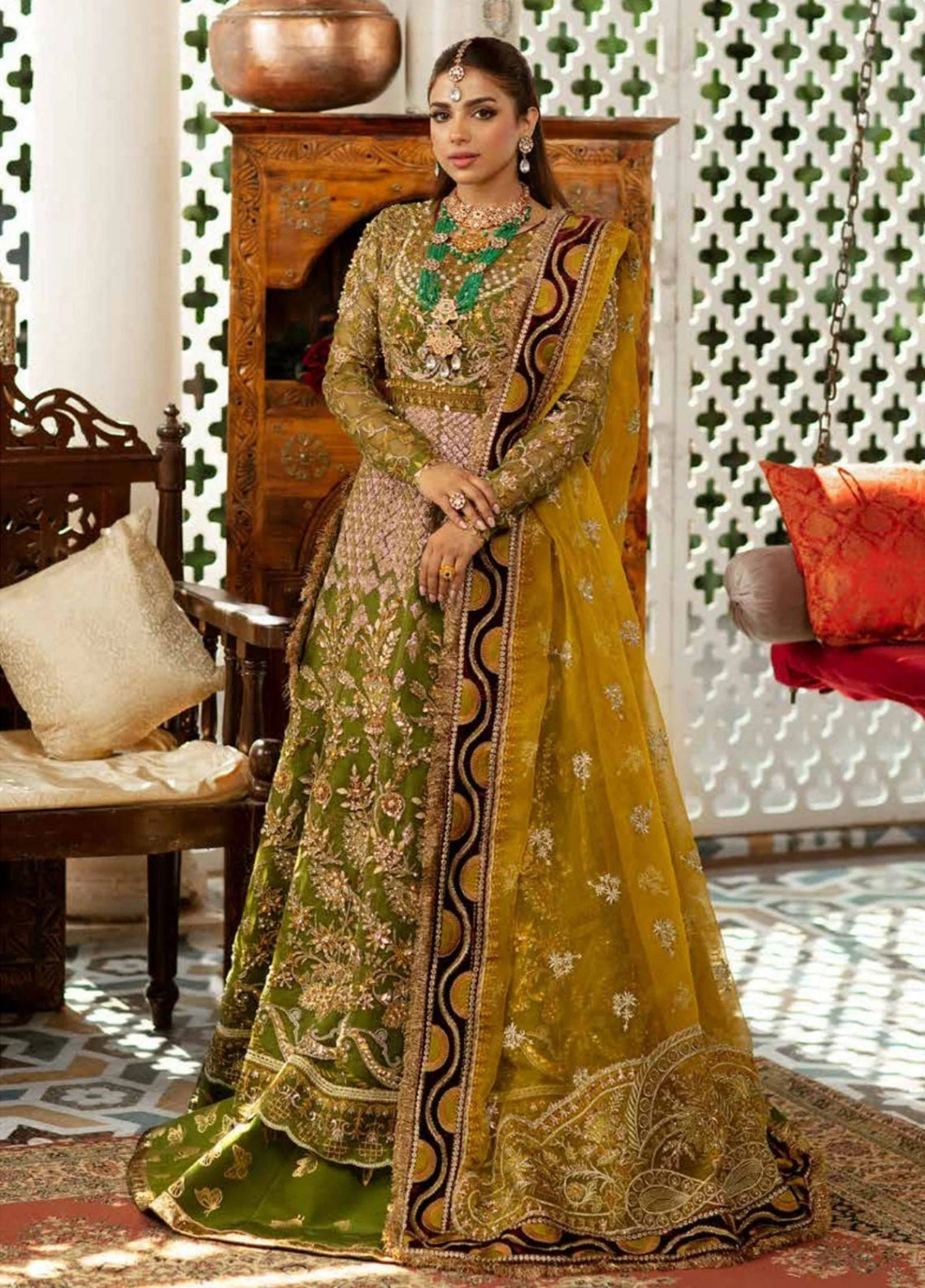 D#2 Mehndi - Gulaab - Wedding Collection by Maryam Hussain 2022