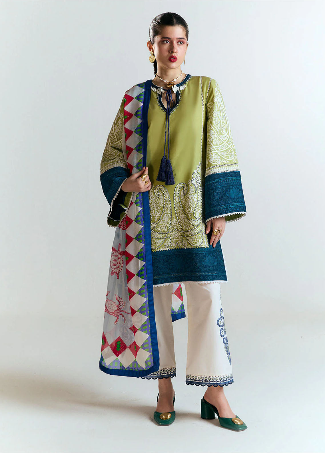 Jugnu Embroidered Lawn Suits 3 Piece J25SS25-BIA - summer collection