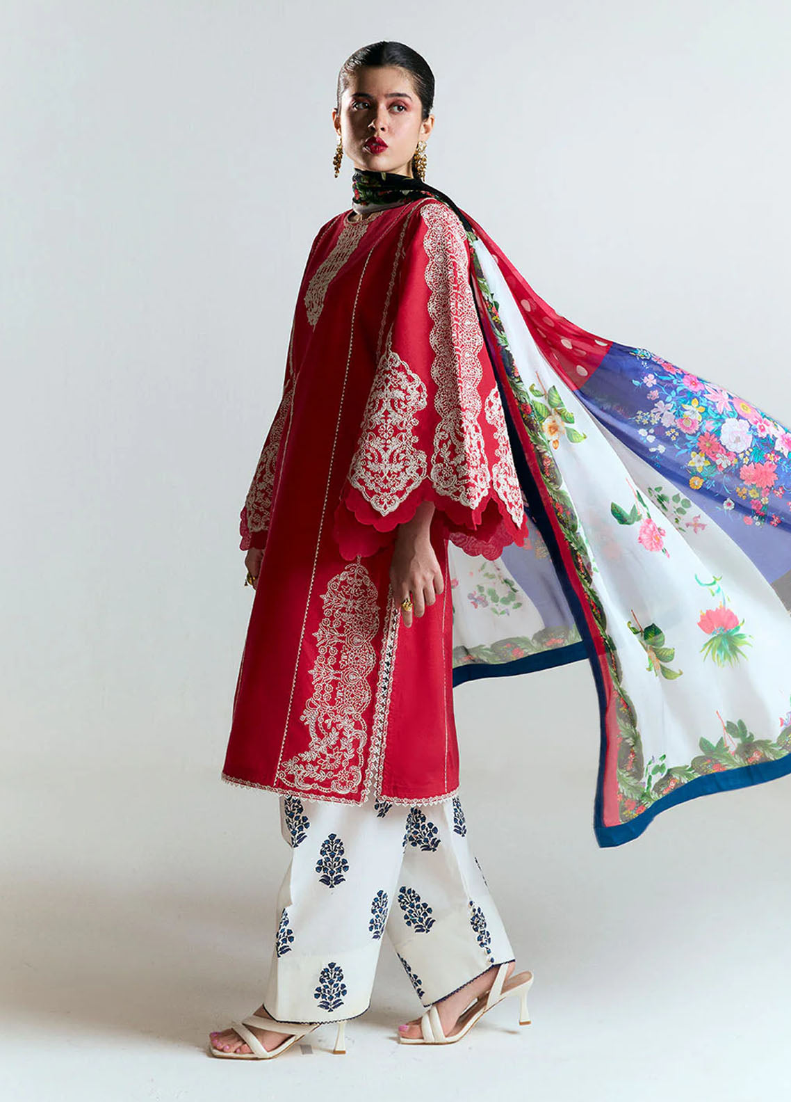 Jugnu Embroidered Lawn Suits 3 Piece J25SS25-AHIT - summer collection