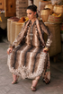 Maria B Unstitched Embroidered Linen Suit MPT-3105-B - Winter Collection.