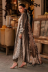 Maria B Unstitched Embroidered Linen Suit MPT-3105-B - Winter Collection.