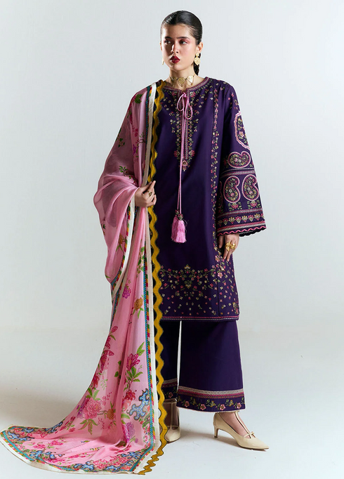 Jugnu Embroidered Lawn Suits 3 Piece J25SS25-SAGAR - summer collection