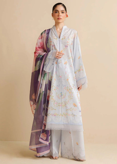 Coco by Zara Shahjahan Printed Lawn Suits Unstitched 3 Piece CZS25PDT Aria 3 A - Summer Collection