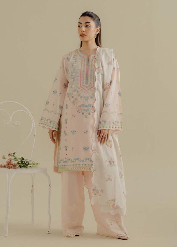 Coco by Zara Shahjhan Embroidered Jacquard Suits Unstitched 3 Piece CZS25LD D-9 B Zeest - Summer Collection yu