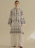 Coco by Zara Shahjhan Embroidered Lawn Suits Unstitched 3 Piece CZS25LD D-2 B Iris - Summer Collection