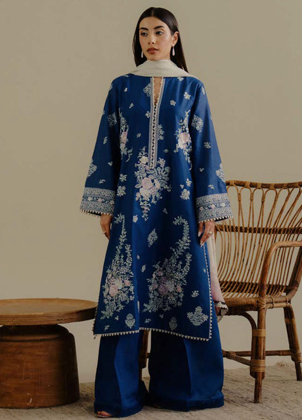 Coco by Zara Shahjhan Embroidered Lawn Suits Unstitched 3 Piece CZS25LD D-3 A Luleh - Summer Collection
