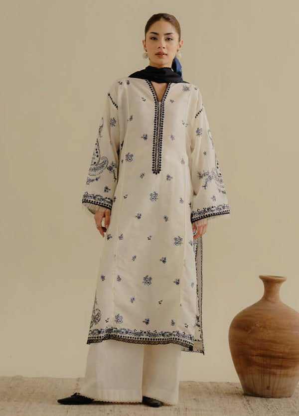 Coco by Zara Shahjhan Embroidered Lawn Suits Unstitched 3 Piece CZS25LD D-4 A Yana - Summer Collection