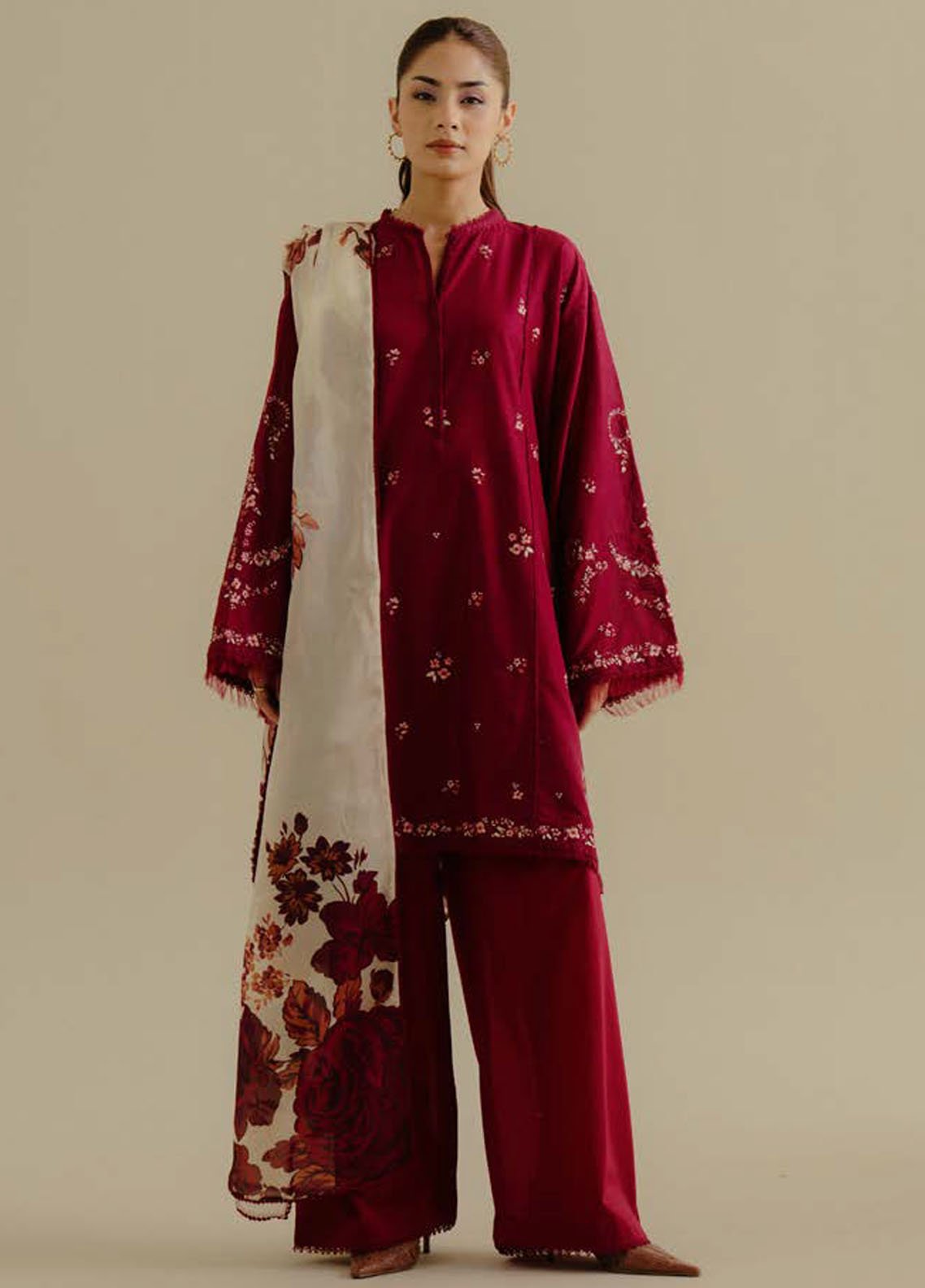 Coco by Zara Shahjhan Embroidered Lawn Suits Unstitched 3 Piece CZS25LD D-4 B Yana - Summer Collection