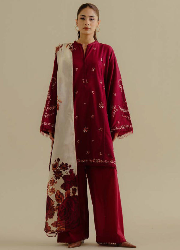 Coco by Zara Shahjhan Embroidered Lawn Suits Unstitched 3 Piece CZS25LD D-4 B Yana - Summer Collection