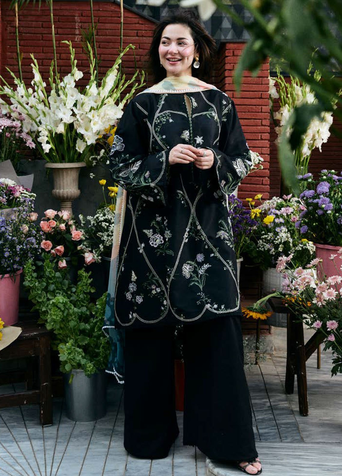 Coco by Zara Shahjhan Embroidered Lawn Suits Unstitched 3 Piece CZS25LD D-8 A Tara - Summer Collection