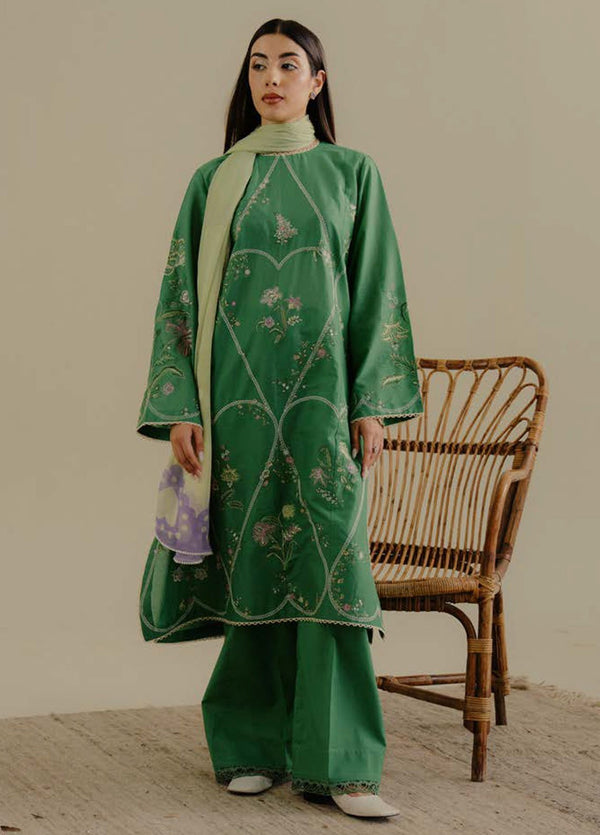 Coco by Zara Shahjhan Embroidered Lawn Suits Unstitched 3 Piece CZS25LD D-8 B Tara - Summer Collection