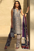 Faraz Manan Embroidered Lawn Suit Unstitched 3 Piece D14 - Summer Collection