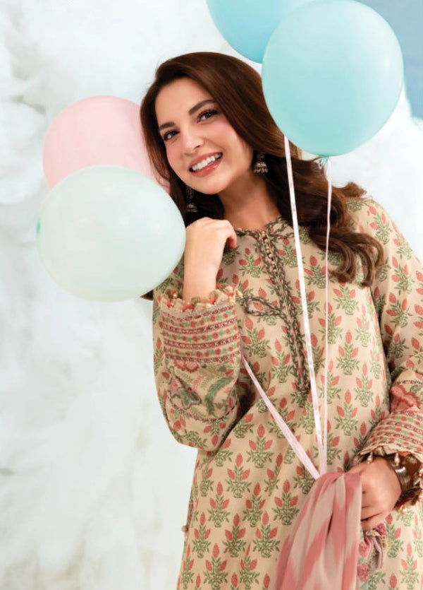 Maria.B M.Basics Embroidered Lawn Unstitched 3Pc Suit MB-12A